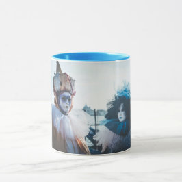 イタリア，ヴェネツィアのカーニバルマスクのカップル マグカップ