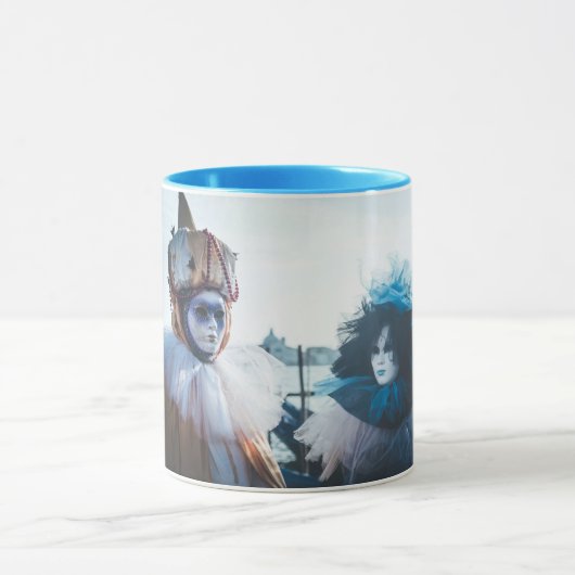 イタリア,ヴェネツィアのカーニバルマスクのカップル マグカップ (中央)