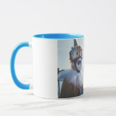 イタリア,ヴェネツィアのカーニバルマスクのカップル マグカップ (左)