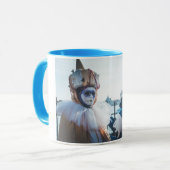 イタリア,ヴェネツィアのカーニバルマスクのカップル マグカップ (正面左)