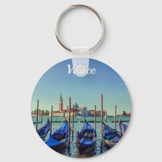 イタリア,ヴェネツィアのゴンドラ キーホルダー (正面)