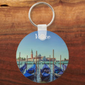 イタリア,ヴェネツィアのゴンドラ キーホルダー (正面)