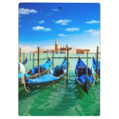 イタリア，ヴェネツィアのゴンドラ クリップボード (裏面)