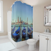 イタリア，ヴェネツィアのゴンドラ シャワーカーテン (インサイチュ)