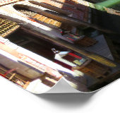 イタリア，ヴェネツィアのゴンドラ ポスター (角)