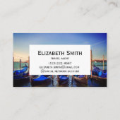 イタリア ヴェネツィアのゴンドラ 名刺 (裏面)