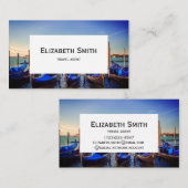 イタリア ヴェネツィアのゴンドラ 名刺 (正面/裏面)