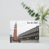 イタリア,ヴェネツィアのセントマルクスクエア 案内ポストカード (スタンド正面)