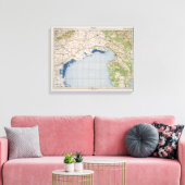 イタリア，ヴェネツィアの地図 キャンバスプリント (インサイチュ (リビング))