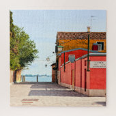 イタリア,ヴェネツィアの孤独な路地 ジグソーパズル (縦)