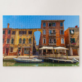 イタリア，ヴェネツィアの宮殿の美しいファサード ジグソーパズル