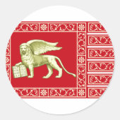 イタリア,ヴェネツィアの最も穏やかな共和国 ラウンドシール (正面)