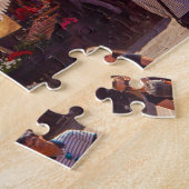 イタリア·ヴェネツィアの混み合った通りの景色 ジグソーパズル (側面)