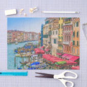 イタリア,ヴェネツィアの空中表示グランドカナル 薄葉紙 (クラフト)