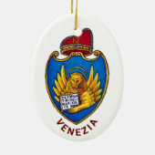 イタリア,ヴェネツィアの紋章 セラミックオーナメント (裏面)