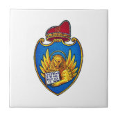 イタリア，ヴェネツィアの紋章 タイル (正面)