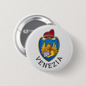 イタリア,ヴェネツィアの紋章 缶バッジ (正面&裏面)