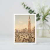 イタリア，ヴェネツィアの聖マルコ広場IIでのコンサート ポストカード (スタンド正面)