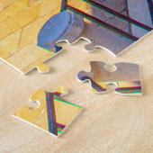 イタリア,ヴェネツィアの運河の美しい景色 ジグソーパズル (側面)