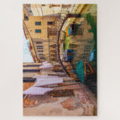 イタリア,ヴェネツィアの運河の美しい景色 ジグソーパズル (縦)