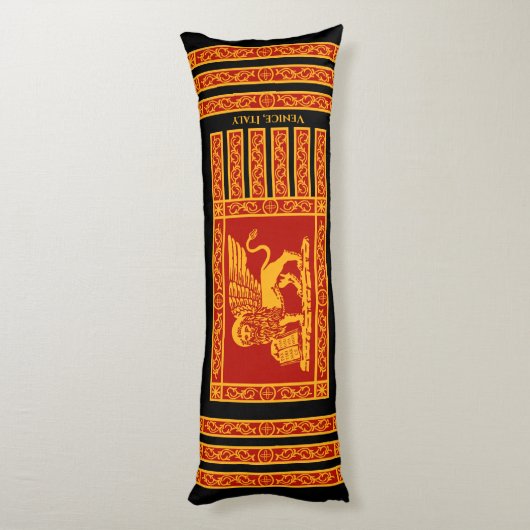 イタリア,ヴェネツィア国旗 ボディピロー (裏面 (縦))