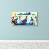 イタリア，ヴェネツィア日没 キャンバスプリント (インサイチュ (ウッドフロア))