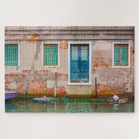 イタリア，ヴェネツィア運河と難破船 ジグソーパズル (横)