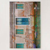 イタリア，ヴェネツィア運河と難破船 ジグソーパズル (縦)