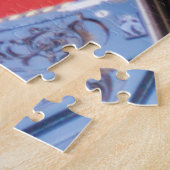 イタリア，ヴェネツィア運河に乗ったゴンドラボート ジグソーパズル (側面)