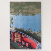 イタリア，ヴェネツィア運河に乗ったゴンドラボート ジグソーパズル (縦)