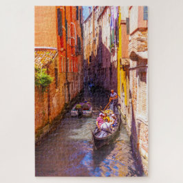 イタリア，ヴェネツィア運河のゴンドラの景勝地 ジグソーパズル