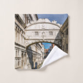 イタリア，ヴェネツィア，ため息の橋 バスタオルセット (ウォッシュタオル)