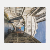 イタリア,ヴェネツィア,ため息の橋 フリースブランケット (正面(横))