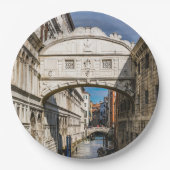 イタリア，ヴェネツィア，ため息の橋 ペーパープレート (正面)