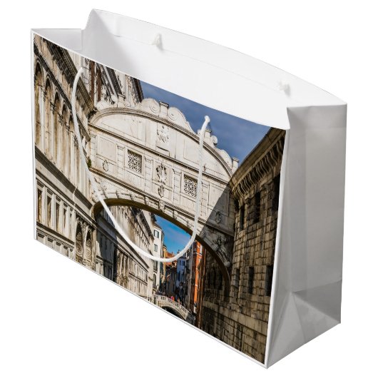 イタリア，ヴェネツィア，ため息の橋 ラージペーパーバッグ (裏面アングル)