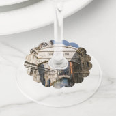 イタリア，ヴェネツィア，ため息の橋 ワイングラスタグ (クローズアップ)