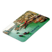 イタリア，ヴェネツィア – グランドカナルのゴンドラ マグネット (左側)