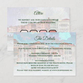 イタリア，ヴェネツィア，グランドカナルの絵画 エンクロージャーカード