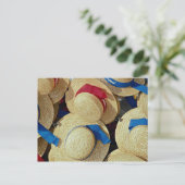 イタリア，ヴェネツィア，ゴンドラの帽子 ポストカード (スタンド正面)