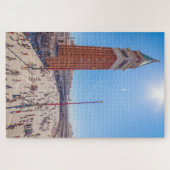 イタリア，ヴェネツィア，サンマルコ広場と鐘楼 ジグソーパズル (横)