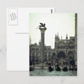 イタリア，ヴェネツィア，サンマルコ広場 ポストカード (正面/裏面)