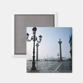 イタリア，ヴェネツィア，サンマルコ広場 マグネット (正面/裏面)