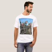 イタリア、ヴェネツィア、サン・マルコとランプ Tシャツ (正面フル)