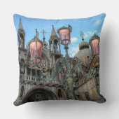 イタリア，ヴェネツィア，セントマークス&ランプ クッション (裏面)