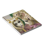 イタリア、ヴェネツィア、ブラノ島。身にまとった女性 ノートパッド (アングル)