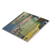 イタリア、ヴェネツィア、ブラノ。沿った多色の家 タイル (側面)