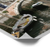 イタリア – ヴェネツィア – ヘミッツの橋 –  ポスター (角)