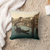 イタリア，ヴェネツィア，リアルトブリッジI クッション (ブランケット)
