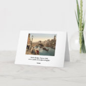 イタリア，ヴェネツィア，リアルトブリッジII カード (裏面)