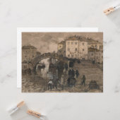 イタリア，ヴェネツィア(ヴィンテージヴェネツィアの風景) カード (正面/裏面インサイチュ)